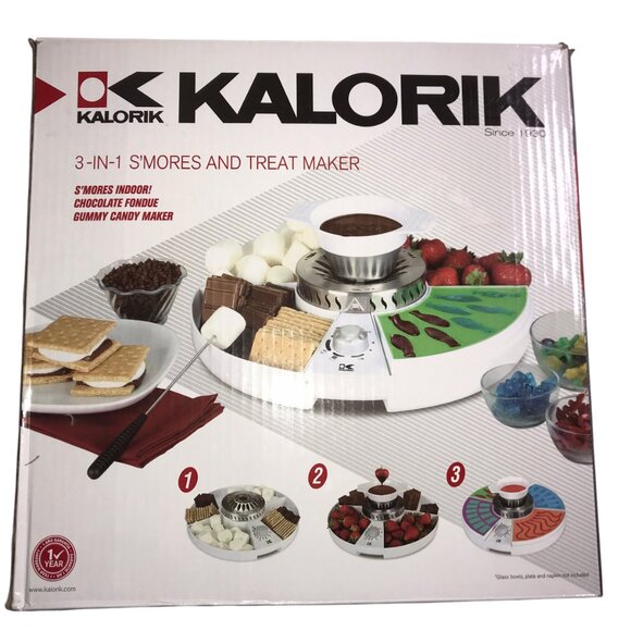BRAND NEW KALORIK ELECTRIC 3 IN 1 SMORES AND TREAT MAKER - Picture 4 of 12